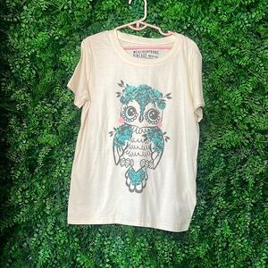 Weatherproof Cream and Blue Owl Tee